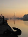 Dublin River Silhouette